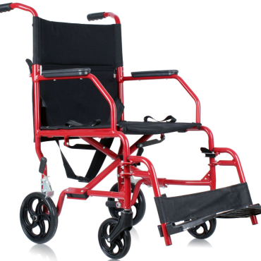 WR6704A Powder Coated Steel Transit Wheelchair