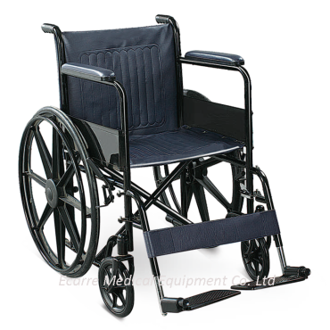 WR6972B Steel Wheelchair Powder Coated Black