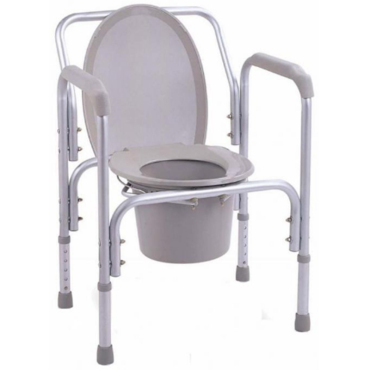 WR5716 Aluminum Commode Chair With Wheels