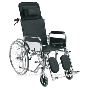 WR6903GC Powder Coated Steel Reclining Wheelchair