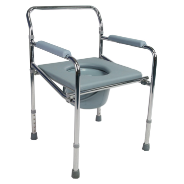 WR5896 Chromed Steel Commode Chair