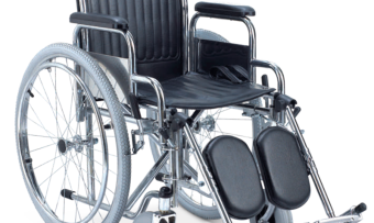 WR6902C Steel Wheelchair Chromed With Elevating Footrest