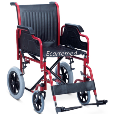 WR6904B Steel Wheelchair Powder Coated Red