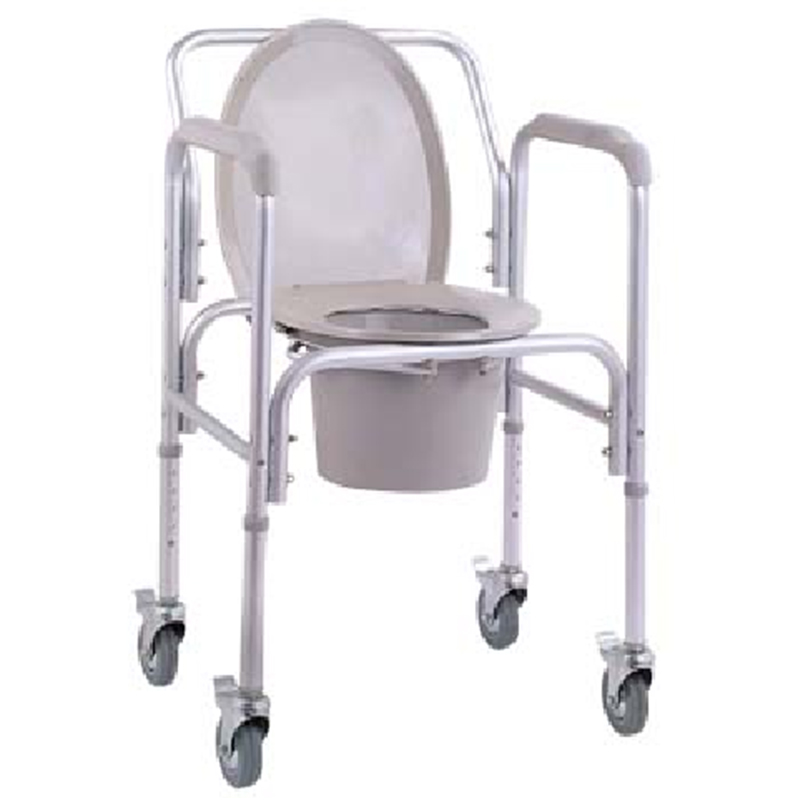 Medical aluminum shower commode