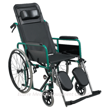 WR6954GC Powder Coated Steel Reclining Wheelchair