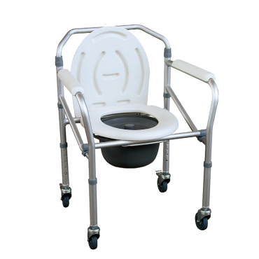 WR5696LW Folding Aluminum Commode Chair