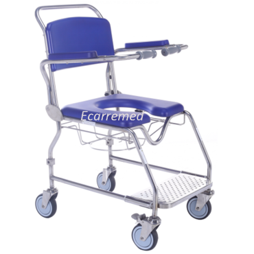 WR6503S Stainless Steel Shower Commode Chair Shower Commode Wheelchair