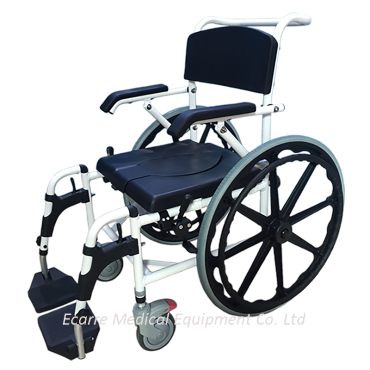 WR6532 Aluminum Shower Commode Chair With Wheels | Aluminum Shower Commode Chair